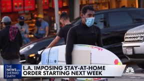 LA enforces a stay-at-home order starting next week
