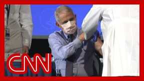 Watch Dr. Fauci receive his Covid-19 vaccination