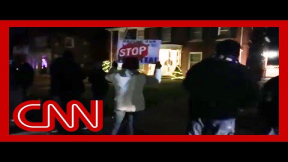 See Trump supporters protest outside Michigan official's house