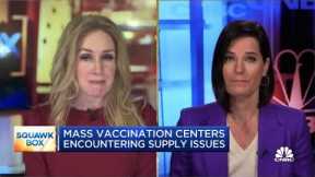 Stadiums and empty stores are being used as mass vaccination sites