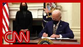 Biden zeroes in on the teetering economy in first week