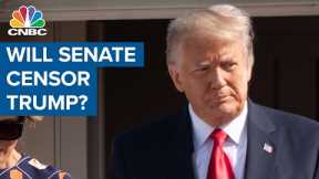 Push to censure Trump if conviction fails