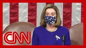 Nancy Pelosi speaks as Congress reconvenes after riot at Capitol