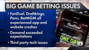 Sports gambling sites crash on Super Bowl Sunday, gamblers not pleased
