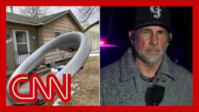 Witness describes narrow escape from falling plane debris