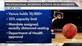 New York arenas open with limited capacity