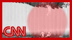 Border Patrol video shows two children dropped over border wall