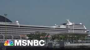 Anti-Cruise Ship Campaigners Protest Departing Ship