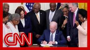 Biden signs bill into law making Juneteenth a national holiday