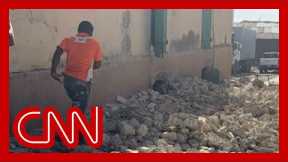 Video shows aftermath of 7.5-magnitude Haiti earthquake