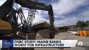 The state that ranks dead last when it comes to bridges, roads and the internet