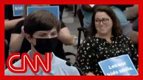 'Shut up': Teen mocked over masks at school board meeting