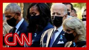 Biden joined by Obama to observe 9/11 moment of silence