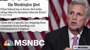 ‘There Is No Legal Authority McCarthy Has To Issue Threats’: Social Media Firms Expert Says