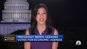 President Biden seeking votes for economic agenda