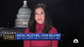 GOP leader McCarthy delays vote on Build Back Better with longest House speech on record