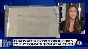 So who won really that auction for a copy of the Constitution?
