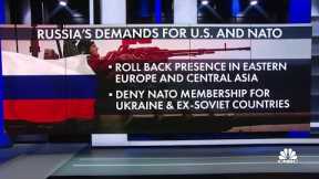 Russia lays out demands as it masses troops on the Ukraine border
