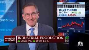 U.S. industrial production up 0.5% in November vs. 0.6% estimate
