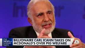 Carl Icahn takes on McDonald's over its treatment of pigs