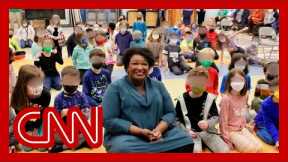 Stacey Abrams deletes tweet showing her unmasked at school event