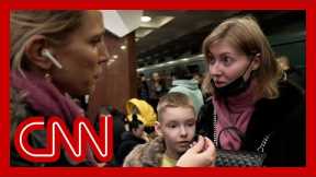 Ukrainians shelter from war in subway station