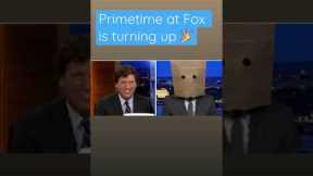 Tucker bursts out laughing when guest shows up like this