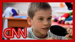 Ukrainian children fleeing war without their parents