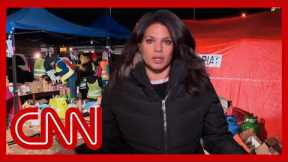 Watch CNN reporter walk through Ukrainian refugee shelter in Poland