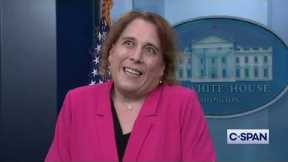 Amy Schneider Visits White House for International Transgender Day of Visibility