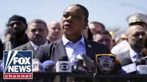 Commissioner Keechant Sewell briefs the media on the New York subway shooting