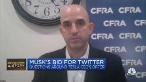 CFRA: Elon Musk's bid essentially puts a cap on Twitter's stock