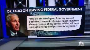 Dr. Fauci announces he's stepping down