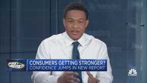 Consumer sentiment jumps ahead of a big retail earnings week