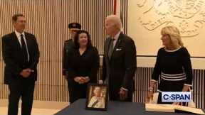 President Biden visits British Embassy Following the Death of Queen Elizabeth II