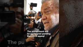 Former Trump advisor Steve Bannon sentenced to four months in prison #Shorts