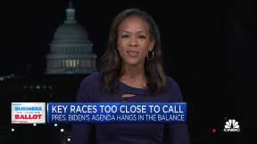 Key midterm races remain too close to call as Biden's agenda hangs in the balance