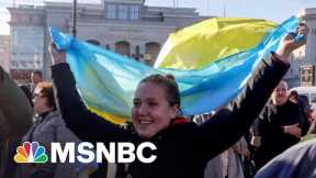 Ukrainian City Of Kherson Celebrates Russia's Retreat