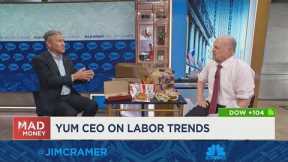 Yum! Brands CEO says says inflation and labor shortages are easing for the company