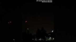 Meteor illuminates night sky as it burns up over England