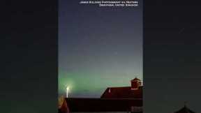 Rare northern lights display spotted across the UK