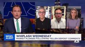 Yellen and Powell sent mixed messages today, spooked the markets
