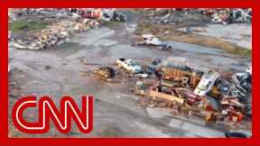 Drone footage shows 'utter devastation' after tornado slams Mississippi