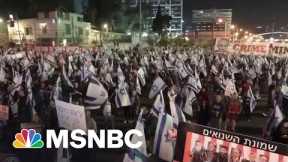 BREAKING: Israelis protest in Tel Aviv over government's judcial overhaul