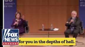 Nancy Pelosi heckled by crowd members at NYC event