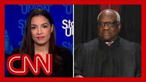 Clarence Thomas defends lavish vacations. Hear AOC's response