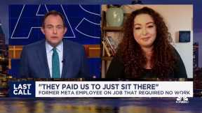 'They paid us to just sit there': Former Meta employee on job that required no work
