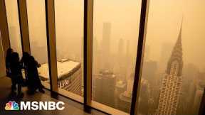 Smoke from Canadian wildfires blankets East Coast