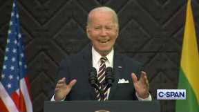 President Biden in Vilnius, Lithuania as he departs NATO Summit: We will not waver.