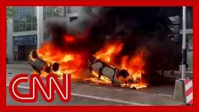 See the fiery riots in France after teen shot dead by police